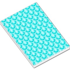 Awesome Retro Pattern Turquoise Large Memo Pads