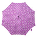 Retro Mirror Pattern Pink Hook Handle Umbrellas (Medium) View1