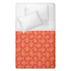 Retro Mirror Pattern Red Duvet Cover Single Side (single Size)