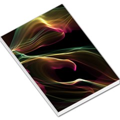 Glowing, Colorful  Abstract Lines Large Memo Pads