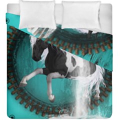 Beautiful Horse With Water Splash  Duvet Cover (king Size) by FantasyWorld7