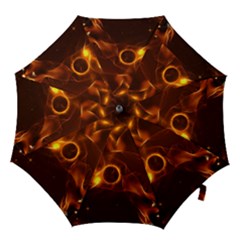 Fire And Flames In The Universe Hook Handle Umbrellas (large)