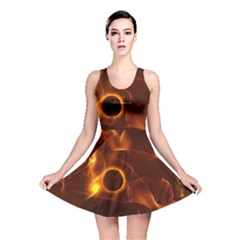 Fire And Flames In The Universe Reversible Skater Dresses