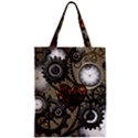 Steampunk With Heart Zipper Classic Tote Bags View1