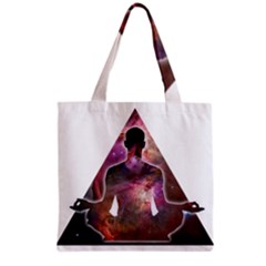 Deep Meditation #2 Grocery Tote Bags by Lab80