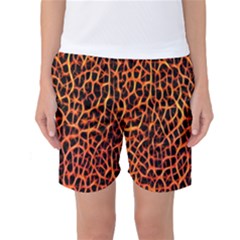 Lava Abstract  Women s Basketball Shorts