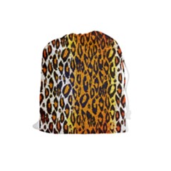 Cheetah Abstract Pattern  Drawstring Pouches (large)  by OCDesignss