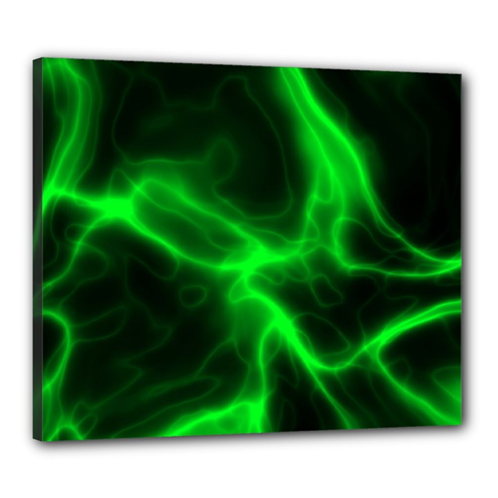 Cosmic Energy Green Canvas 24  x 20 