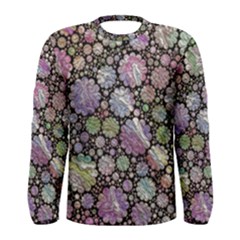 Sweet Allover 3d Flowers Men s Long Sleeve T-shirts