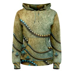 Elegant Vintage With Pearl Necklace Women s Pullover Hoodies
