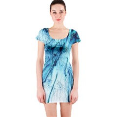 Special Fireworks, Aqua Short Sleeve Bodycon Dresses by ImpressiveMoments