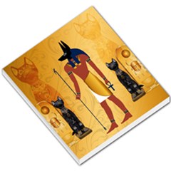 Anubis, Ancient Egyptian God Of The Dead Rituals  Small Memo Pads by FantasyWorld7