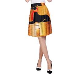 Anubis, Ancient Egyptian God Of The Dead Rituals  A-line Skirts by FantasyWorld7