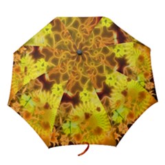 Glowing Colorful Flowers Folding Umbrellas by FantasyWorld7