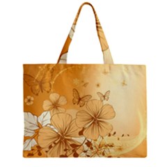 Wonderful Flowers With Butterflies Tiny Tote Bags by FantasyWorld7