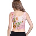 Beautiful Flowers On Soft Pink Background Crop Top View3