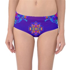 Abstract 2 Mid-waist Bikini Bottoms by icarusismartdesigns