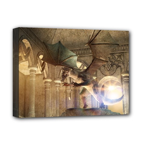 The Dragon Deluxe Canvas 16  X 12   by FantasyWorld7
