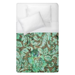 Beautiful Floral Pattern In Green Duvet Cover Single Side (single Size) by FantasyWorld7
