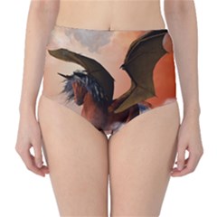 The Dark Unicorn High-waist Bikini Bottoms by FantasyWorld7