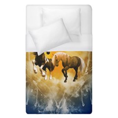 Wonderful Horses Duvet Cover Single Side (single Size) by FantasyWorld7