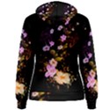 Awesome Flowers With Fire And Flame Women s Pullover Hoodies View2