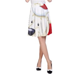 Funny Polar Bear A-line Skirts by FantasyWorld7
