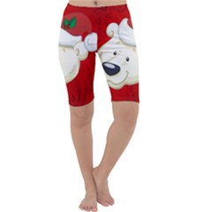 Funny Polar Bear Cropped Leggings by FantasyWorld7