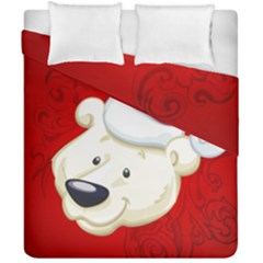 Funny Polar Bear Duvet Cover (double Size) by FantasyWorld7