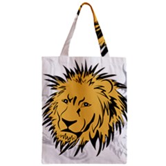 Lion Zipper Classic Tote Bags by EnjoymentArt