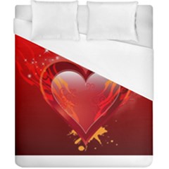 Heart Duvet Cover Single Side (double Size) by EnjoymentArt