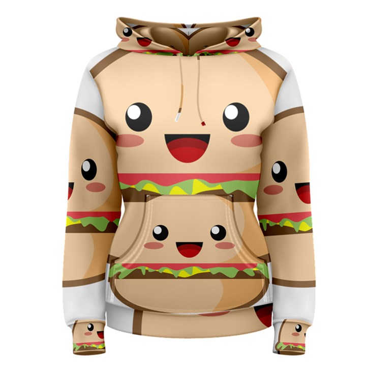 Kawaii Burger Women s Pullover Hoodies