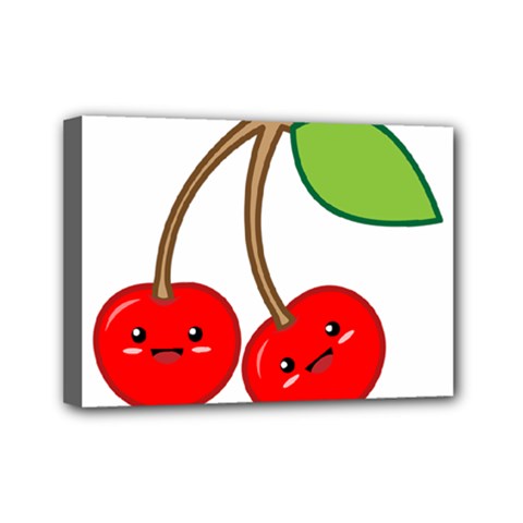 Kawaii Cherry Mini Canvas 7  X 5  by KawaiiKawaii