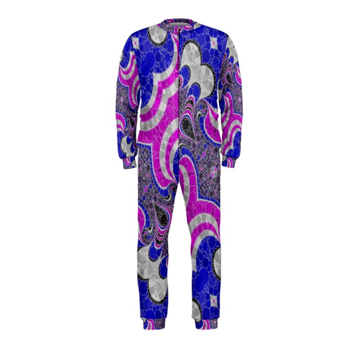 Pink Black Blue Abstract  OnePiece Jumpsuit (Kids)