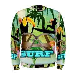 Surfing Men s Sweatshirts by FantasyWorld7