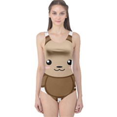 Kawaii Monkey Women s One Piece Swimsuits