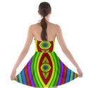 Colorful symmetric shapes Strapless Bra Top Dress View2