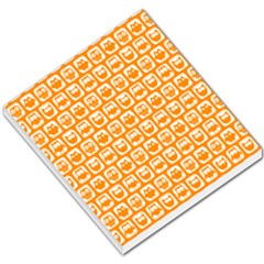 Yellow And White Owl Pattern Small Memo Pads by GardenOfOphir