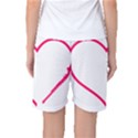 Customizable Shotgun Heart Women s Basketball Shorts View2