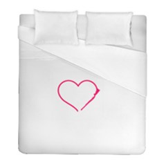 Customizable Shotgun Heart Duvet Cover Single Side (twin Size) by CraftyLittleNodes