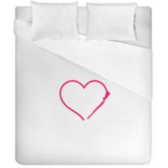 Customizable Shotgun Heart Duvet Cover (double Size) by CraftyLittleNodes