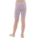 Light Pink And White Owl Pattern Kid s swimwear View2