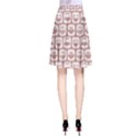 Light Pink And White Owl Pattern A-Line Skirts View2