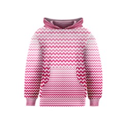 Pink Gradient Chevron Kid s Pullover Hoodies