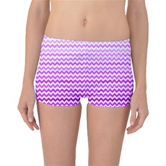 Purple Gradient Chevron Boyleg Bikini Bottoms