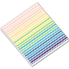Pastel Gradient Rainbow Chevron Small Memo Pads
