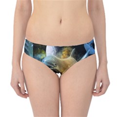 Funny Dolphin In The Universe Hipster Bikini Bottoms