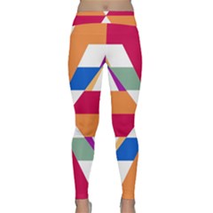 Shapes In Triangles Yoga Leggings