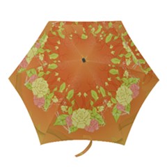 Beautiful Flowers In Soft Colors Mini Folding Umbrellas by FantasyWorld7