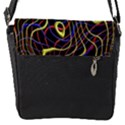 Ribbon Chaos 2 Black  Flap Messenger Bag (S) View1